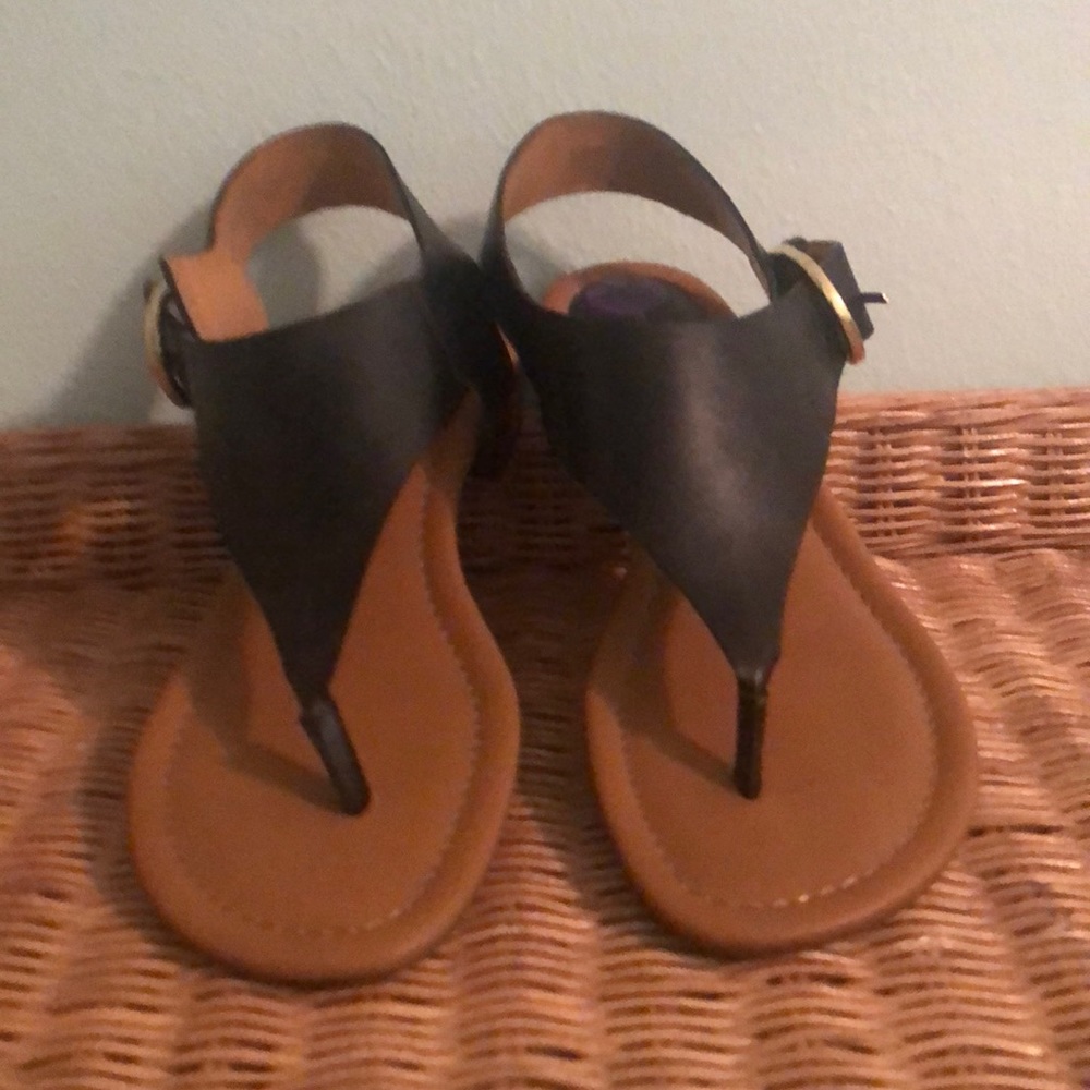 Tommy Hilfiger black sandals size 8.5